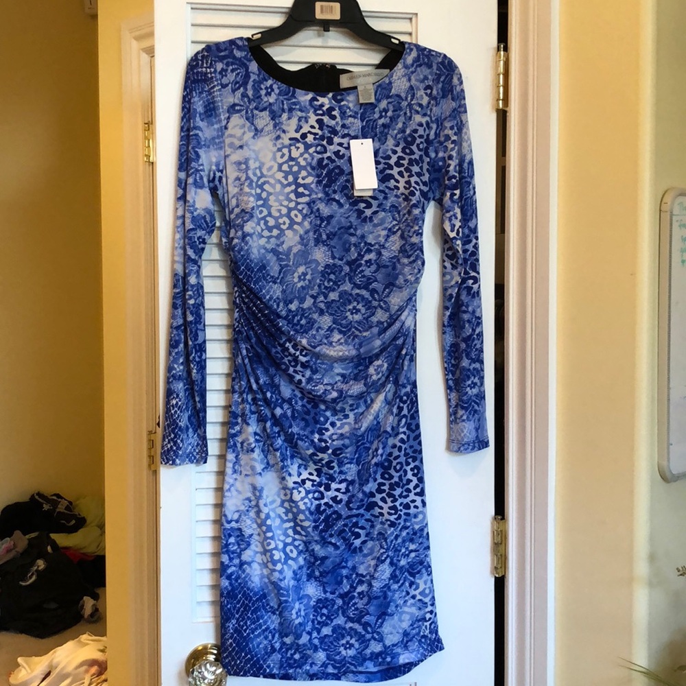 Carmen Marc Valvo printed dress NWT